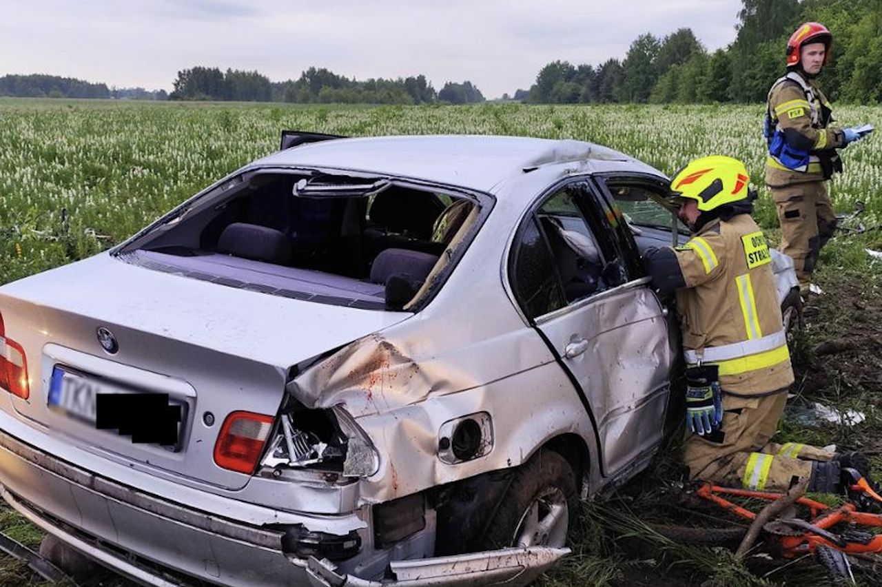 Tragiczny wypadek w powiecie koneckim. 13-latek zmarł po zderzeniu z samochodem
