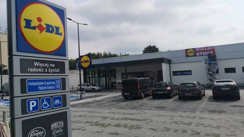 Lidl przy ul. Lubelskiej w Kraśniku