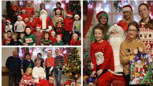 Pleszew: Święty Mikołaj w gminie ma ręce pełne pracy! Z workiem prezentów odwiedził najmłodszych mieszkańców Marszewa!