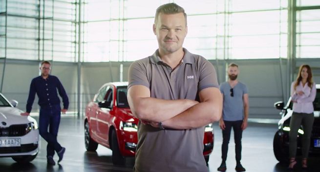 Adam Kornacki w kampanii Škody Octavii