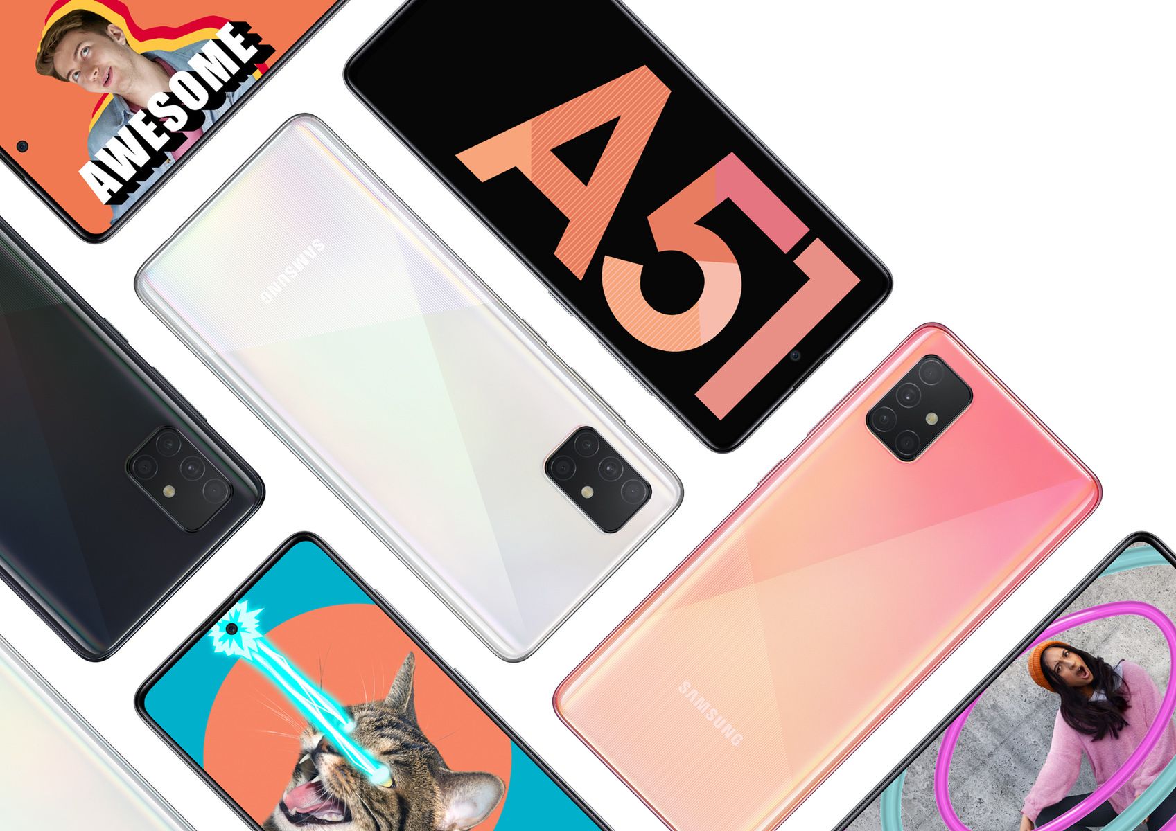 Samsung Galaxy A71 i A51 oficjalnie. Mają poczwórne aparaty i wyglądają jak Galaxy S11 4