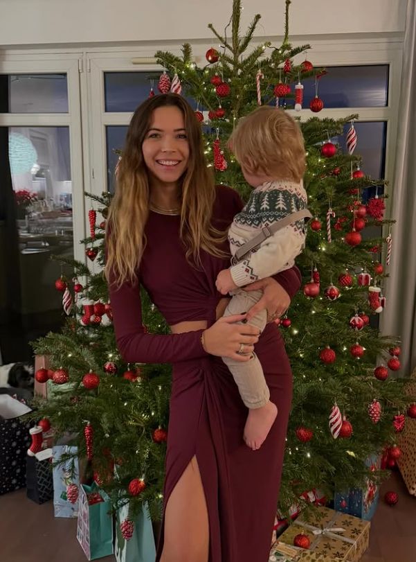 Sandra Kubicka z synkiem