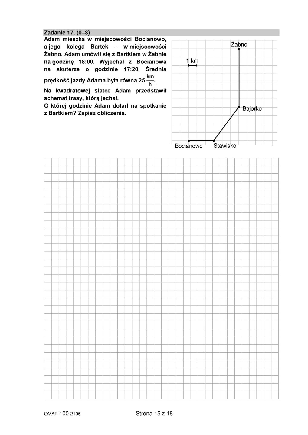Egzamin ósmoklasisty z matematyki 2021