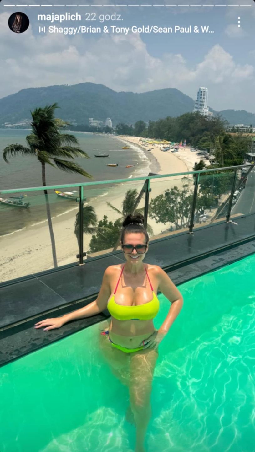 Maja Rutkowski w neonowym bikini