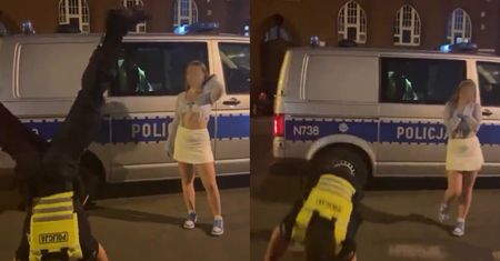 Policjant nagrany na służbie. Reakcja komendy