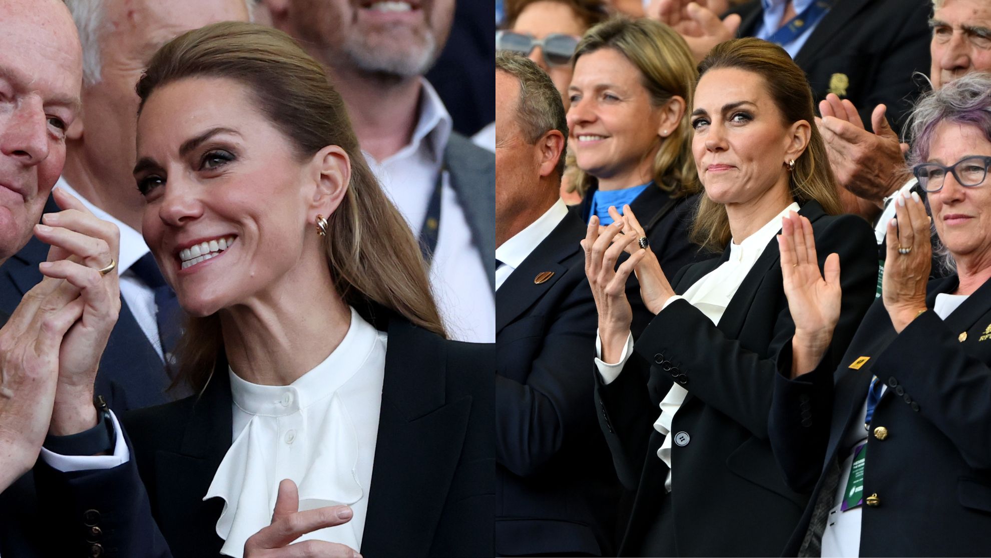 Kate Middleton oklaskiwała rodaczki na stadionie