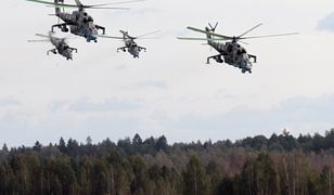Białoruskie śmigłowce przy granicy z Polską. Wojsko zabiera głos