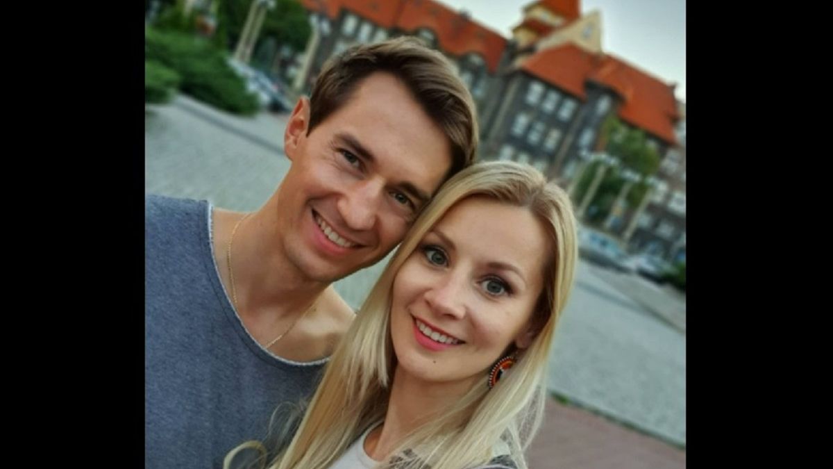 Kamil Stoch z żoną Ewą Bilan-Stoch