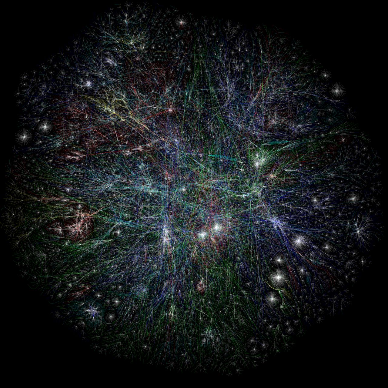 Pierwsza mapa internetu, CC-BY Opte Project