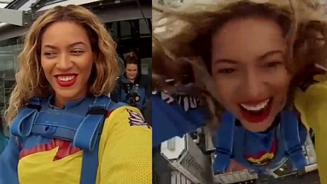 Beyonce skacze na bungee w Nowej Zelandii!