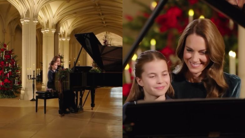 Kate Middleton i księżniczka Charlotte w duecie fortepianowym 