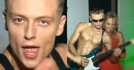 Młodziutki i ROZEBRANY Rafał Brzozowski pręży klatę w teledysku disco polo! Poznajecie go? (WIDEO)