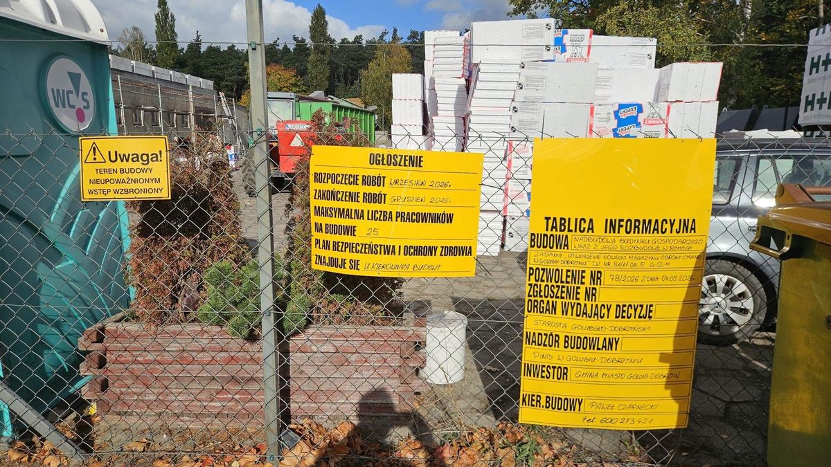 Magazyn powstaje przy ul. Szosa Rypińska