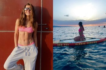 Anna Lewandowska znów kusi w bikini. Dumnie zaprezentowała się na SUP-ie