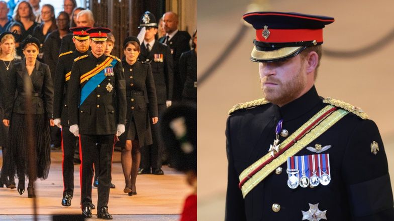 Wnuki królowej Elżbiety II czuwają przy jej trumnie