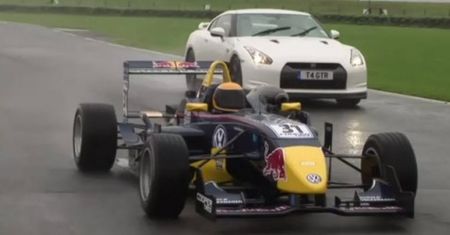 Bolid F3 kontra Nissan GT-R [wideo]