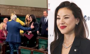 Aleksandra Uznańska-Wiśniewska wróciła do pracy DWA MIESIĄCE po porodzie. Tak powitano ją w Sejmie (WIDEO)