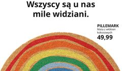 Tęczowy dywan w IKEA. "W Polsce trzeba mieć odwagę na taką akcję"