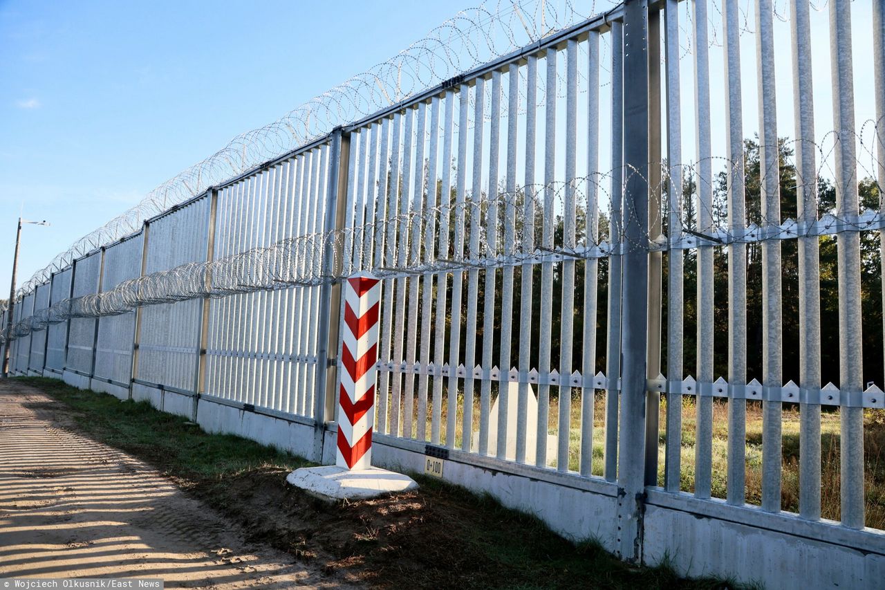 Płot na granicy polsko-białoruskiej