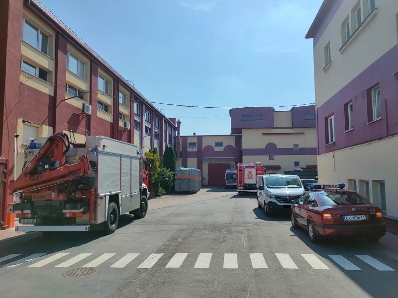 Wypadek na terenie zakładu produkcyjnego Colian w Lublinie