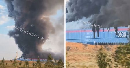 Nocny atak dronów na Rosję. Pożar rafinerii, są ofiary