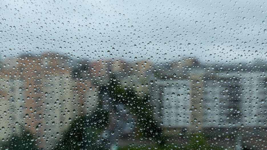 Stock ArZifot: Arkadiusz Ziolek/ East News.    n/z Krople deszczu na szybie.ARKADIUSZ ZIOLEK