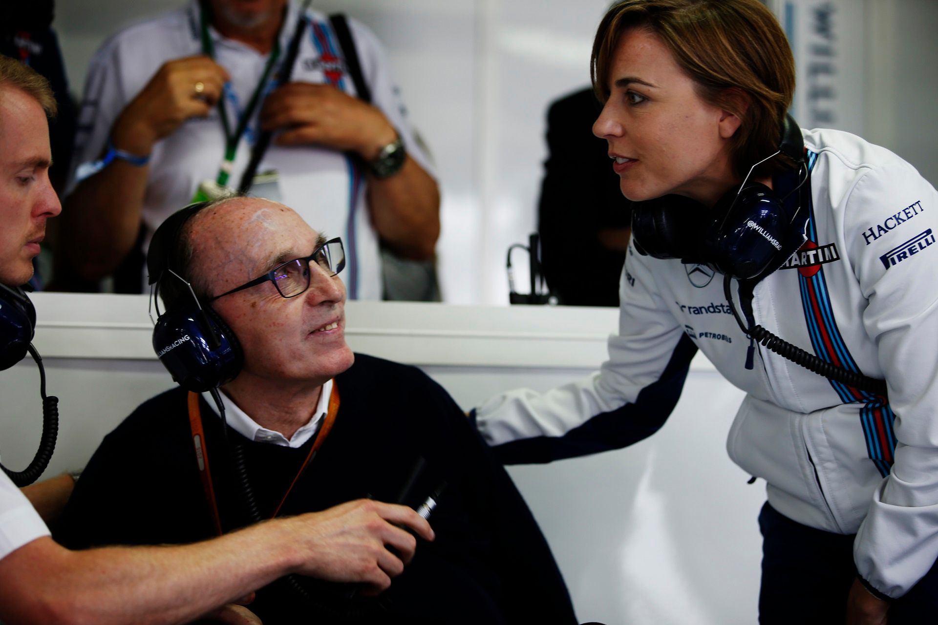 Frank ze swoją córką i obecną szefową zespołu, Claire Williams (fot. Williams)