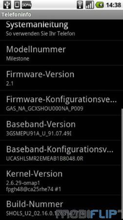 Pierwsze screeny z OS 2.1 dla Androidów Motoroli