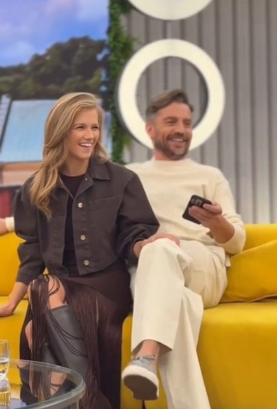 Agnieszka Kaczorowska i Marcin Rogacewicz w "halo tu polsat"