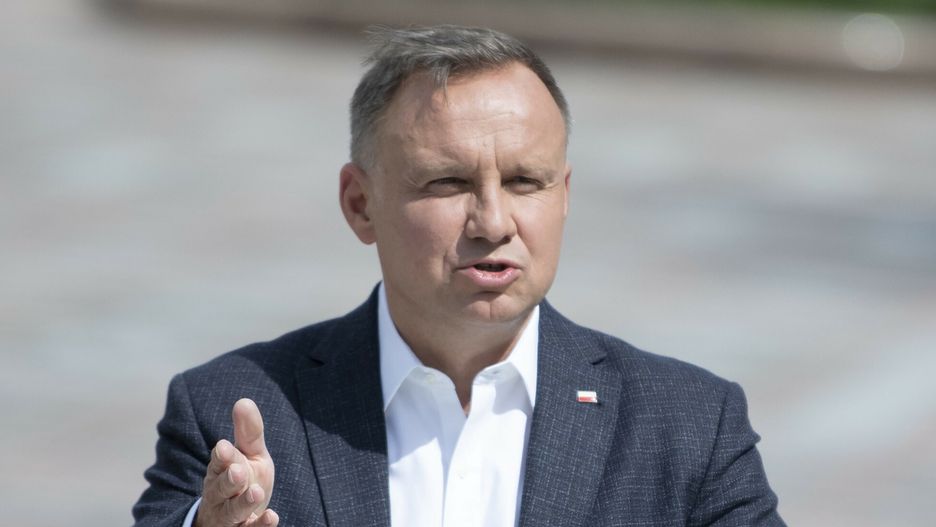 Prezydent Andrzej Duda w KijowiePolish President Andrzej Duda speaks during a joint news conference with Ukrainian President Volodymyr Zelenskyy in Kyiv, Ukraine, Tuesday, Aug. 23, 2022. (AP Photo/Andrew Kravchenko)AP