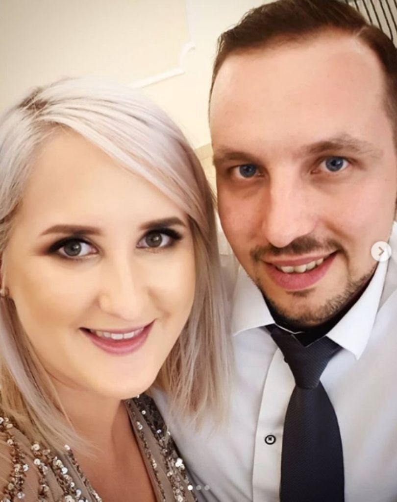 Ania Wróel z ukochanym 