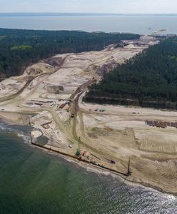 Półmetek prac na Mierzei Wiślanej. Zobacz, jak wygląda plac budowy