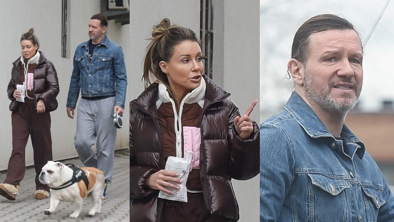 Małgorzata Rozenek i Radosław Majdan z Georgem u weterynarza