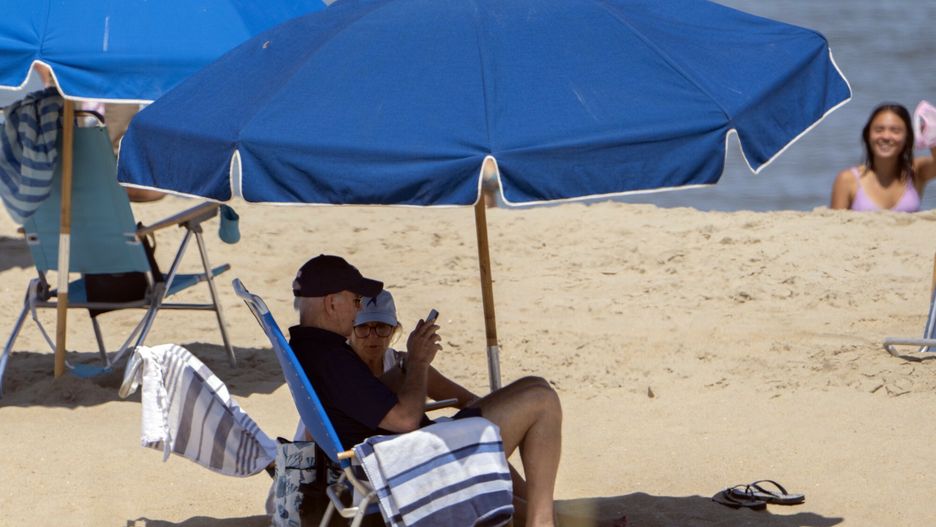 Joe Biden na plaży