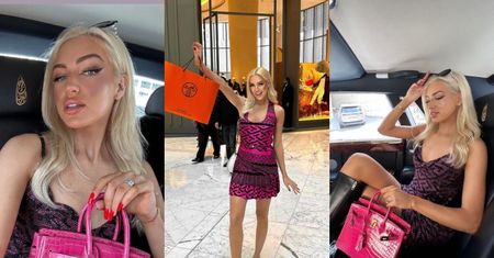 Caroline Derpienski chwali się torbą z krokodyla za KILKASET TYSIĘCY ZŁOTYCH i grozi: "Jak ktoś napisze coś nie tak, to POZWĘ" (ZDJĘCIA)