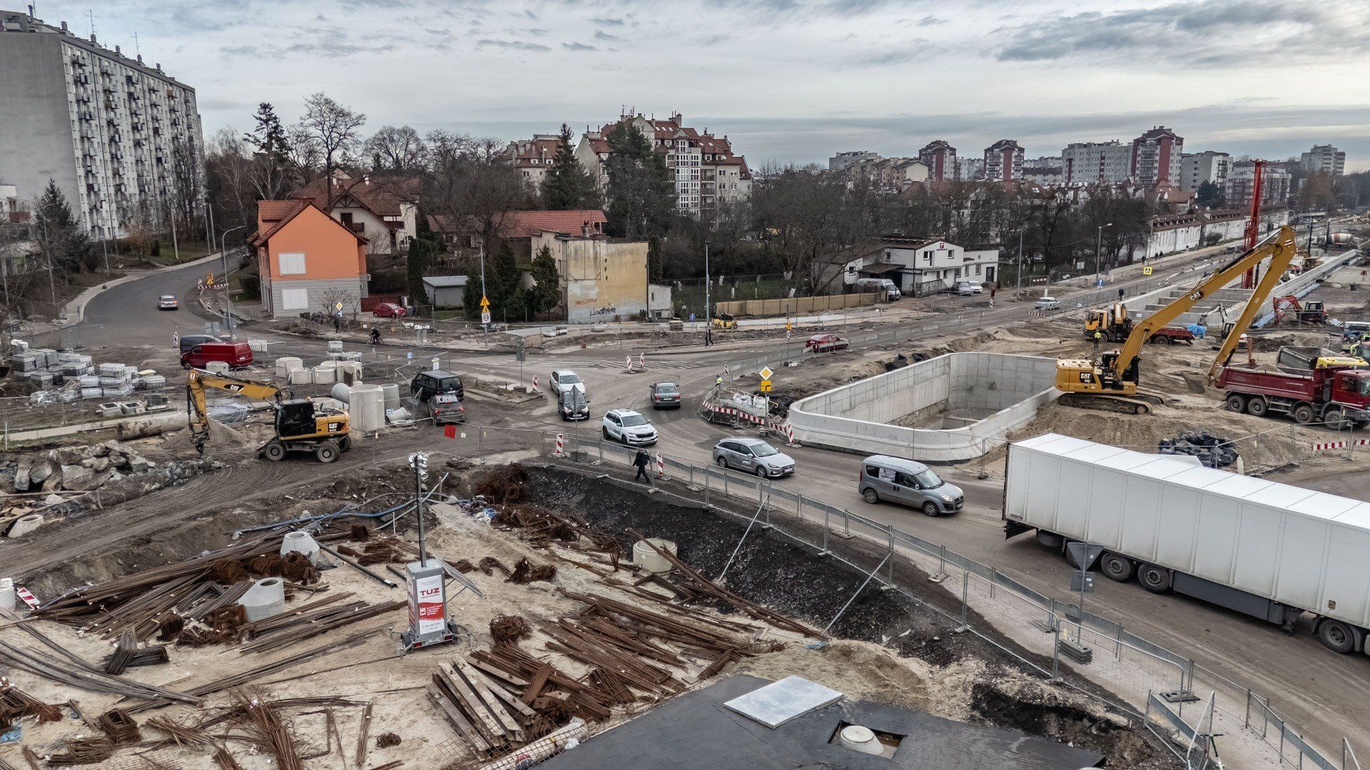 Budowa linii tramwajowej do Mistrzejowic. Nic tak nie utrudnia życia kierowców w Krakowie