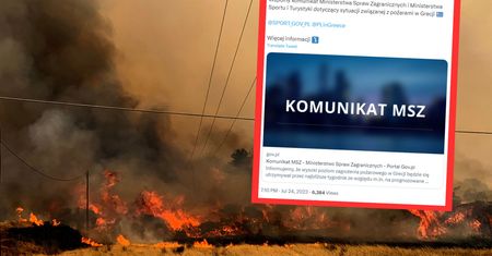 Pożary w Grecji. Nowy komunikat MSZ i Ministerstwa Sportu i Turystyki