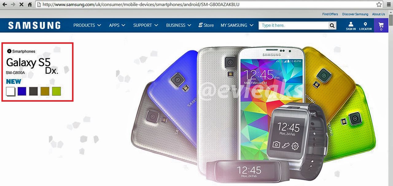 Samsung Galaxy S5 Dx