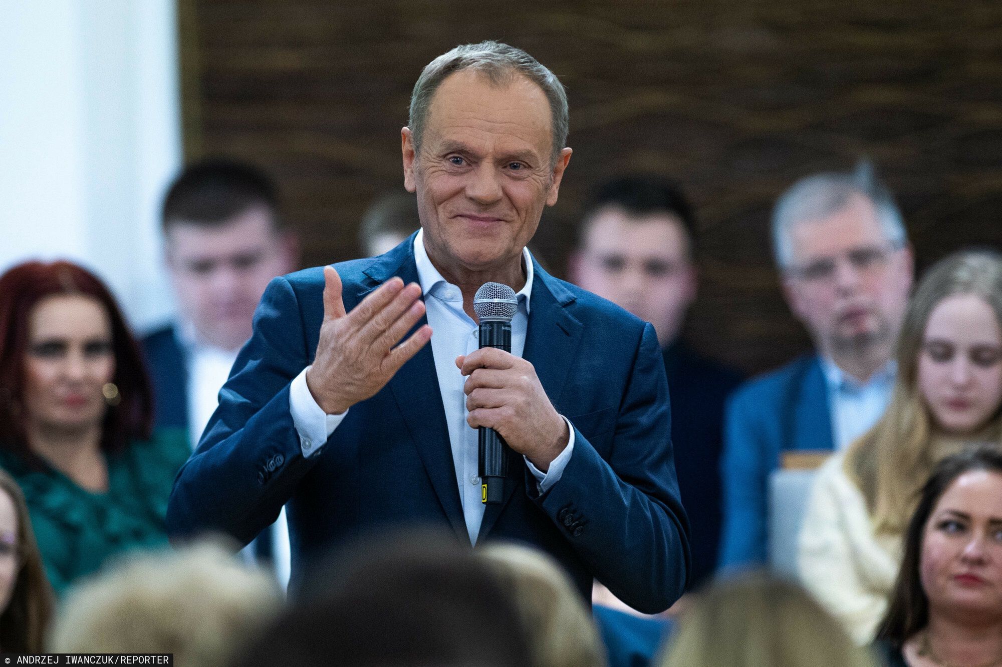 Donald Tusk w Siedlcach
24.01.2023 Siedlce Spotkanie otwarte przewodniczacego Platformy Obywatelskiej Donalda Tuska z mieszkancami N/z Donald Tusk
fot. Andrzej Iwanczuk/REPORTER
Andrzej Iwanczuk/REPORTER