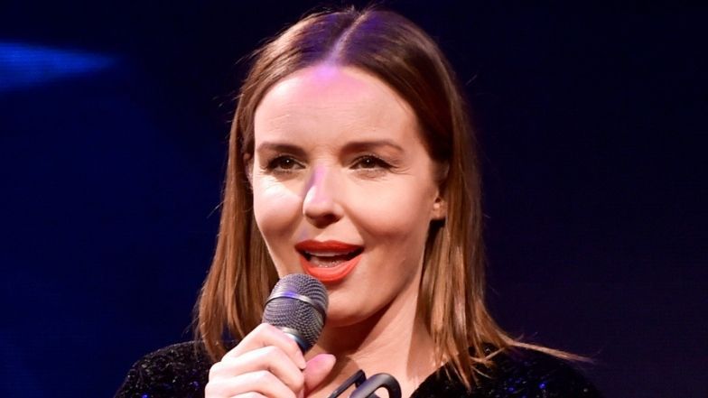 Roznegliżowana Agnieszka Włodarczyk pozuje z synem