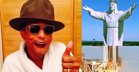 Pharrell Williams w nowym teledysku wysyła w kosmos... JEZUSA ZE ŚWIEBODZINA!