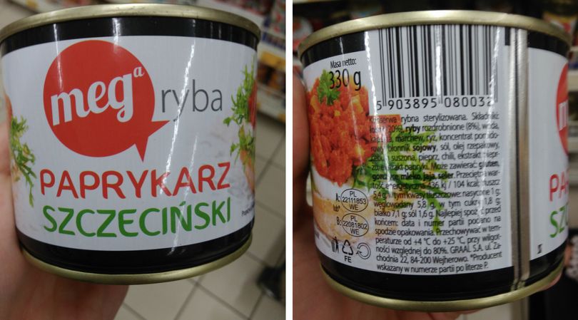 W paprykarzu szczecińskim firmy Mega Ryba, podobnie jak w konserwach innych firm, znajdziemy 20 proc. mięsa łososia