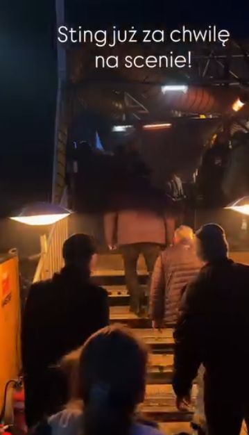 Sting za kulisami Sylwestra TVP