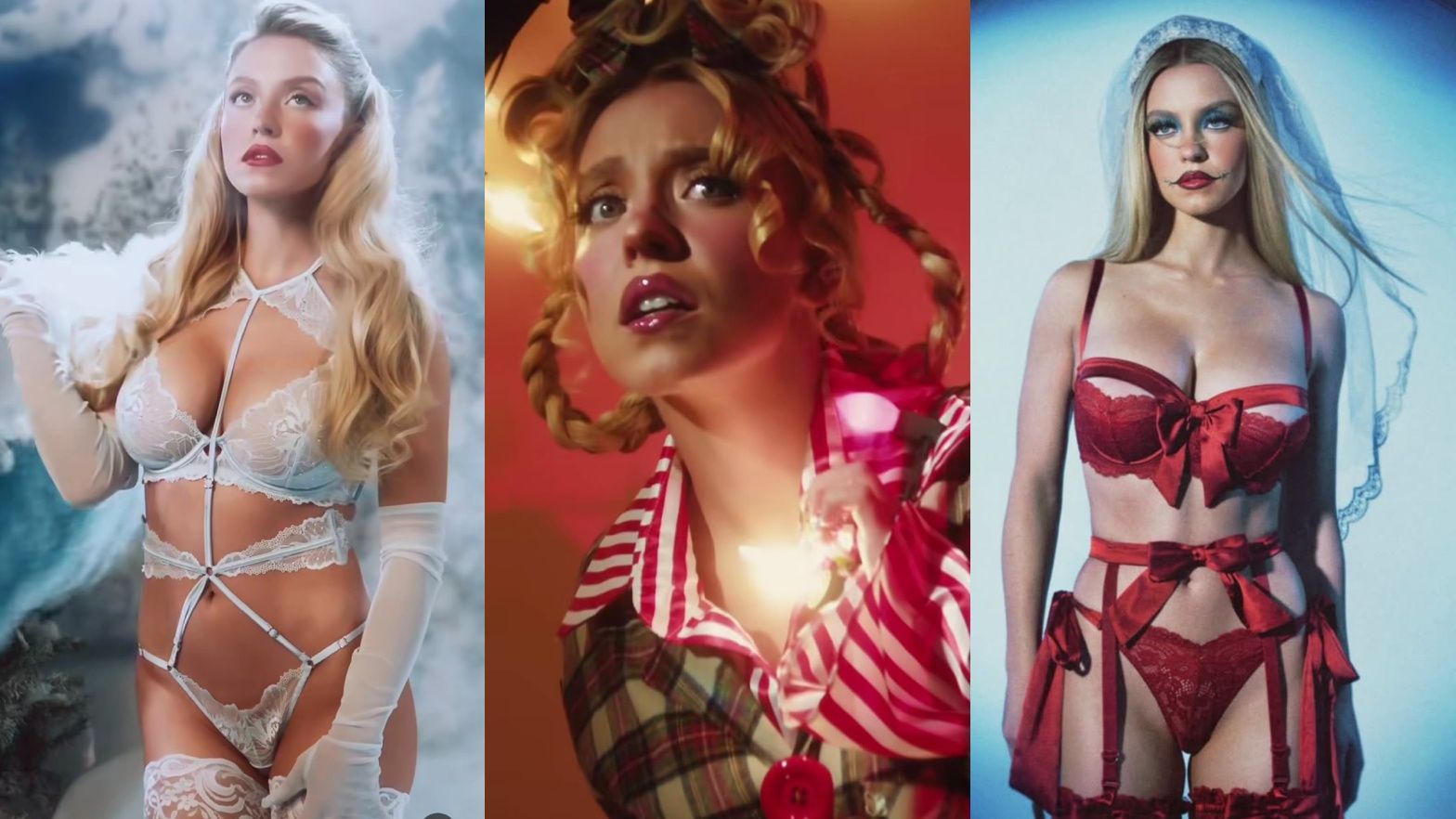 Sydney Sweeney promuje bieliznę autorskiej marki