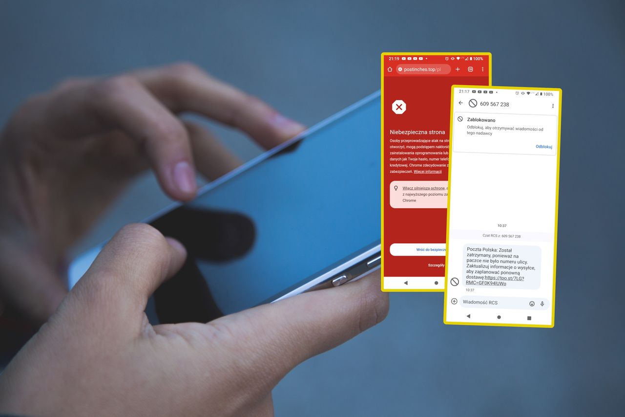 Czat RCS z numerem 609567238. Można zainfekować telefon