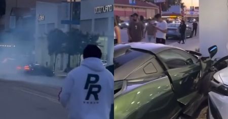 Youtuber chciał zaszpanować. Rozbił auto warte 5 mln zł