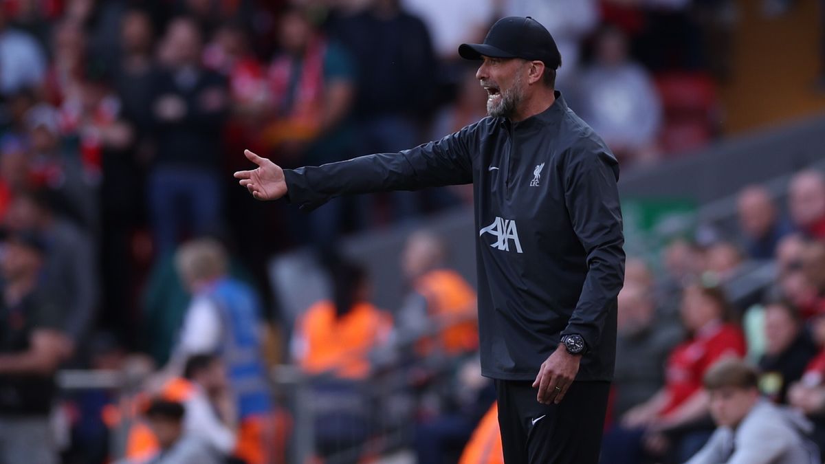 Juergen Klopp w czasie meczu Premier League