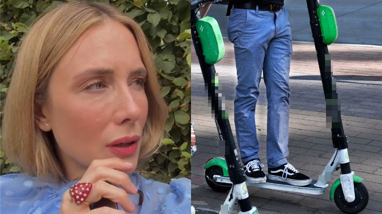 Klimas prawie została potrącona elektryczną hulajnogą
