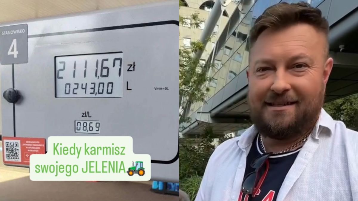 Łukasz Sędrowski jest przerażony cenami paliw
