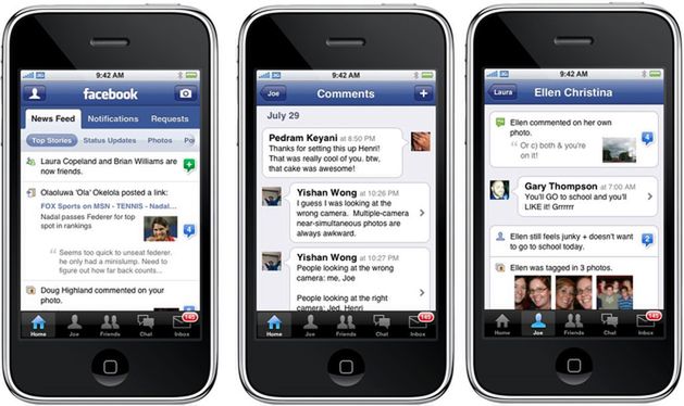 Facebook iPhone